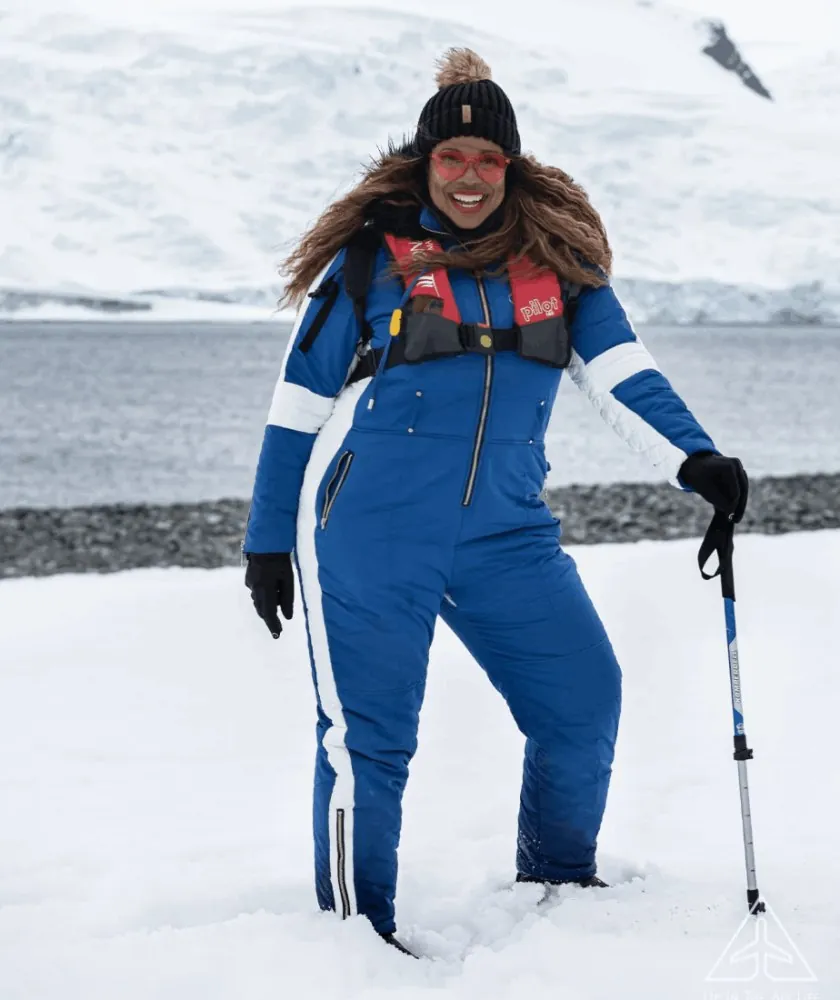 Claire in Antarctica